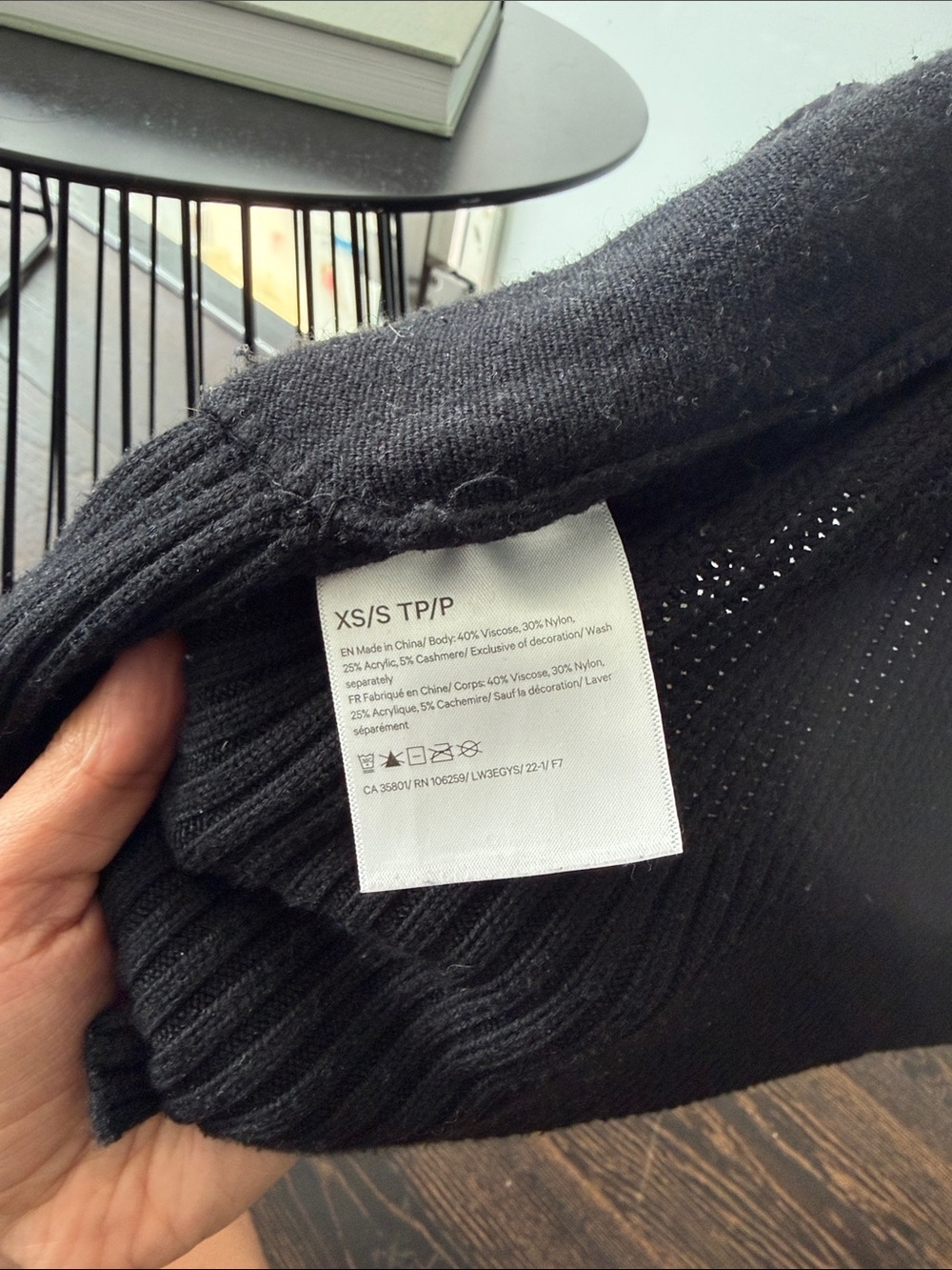 Lululemon Black Open-Front Knit Cardigan - Picture 2 of 3